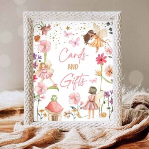 Fairy Invitation, Cards and Gifts Sign Fairy Birthday Gift Table Decor Magical Invitation