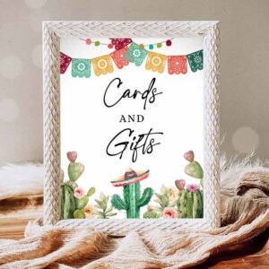 Fiesta Invitation, Cards and Gifts Sign Fiesta Cards Cactus Cards and Gifts Succulent Invitation