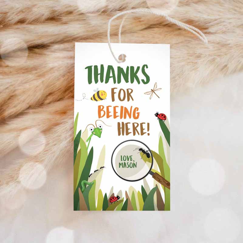 1 editable bug favor tags bug birthday bugs thank you tags label bug party insect gift tags bugging out beeing template printable corjl 0090 1