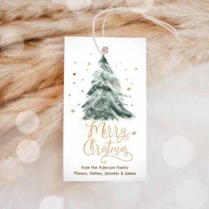 Christmas Invitation, Christmas Favor Tags, Holiday Gift Tags, Merry Christmas Holiday Tags Holiday Invitation