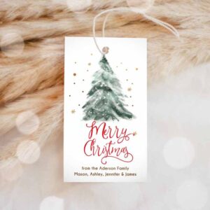 Christmas Invitation, Christmas Favor Tags, Holiday Gift Tags, Merry Christmas Holiday Tags Holiday Invitation