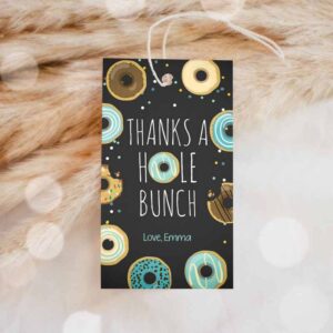 Donut Invitation, Donut Favor Tags, Tags Donut Birthday, Donut Thank you tags Invitation