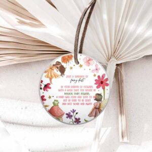 Fairy Invitation, Fairy Dust Favor Tag, Enchanted Forest Birthday, Magical Pixie Dust Poem Invitation