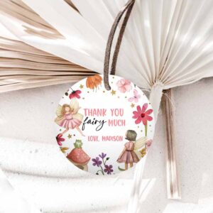Fairy Invitation, Fairy Favor Tags, Enchanted Forest Birthday, Thank you tags Label Girl Invitation