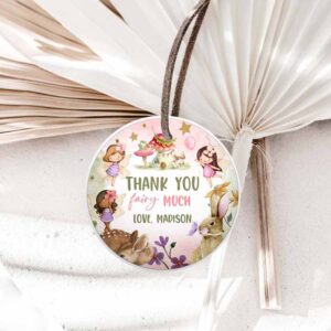 Fairy Invitation, Fairy Favor Tags, Enchanted Forest Birthday, Thank you tags Label Girl Invitation