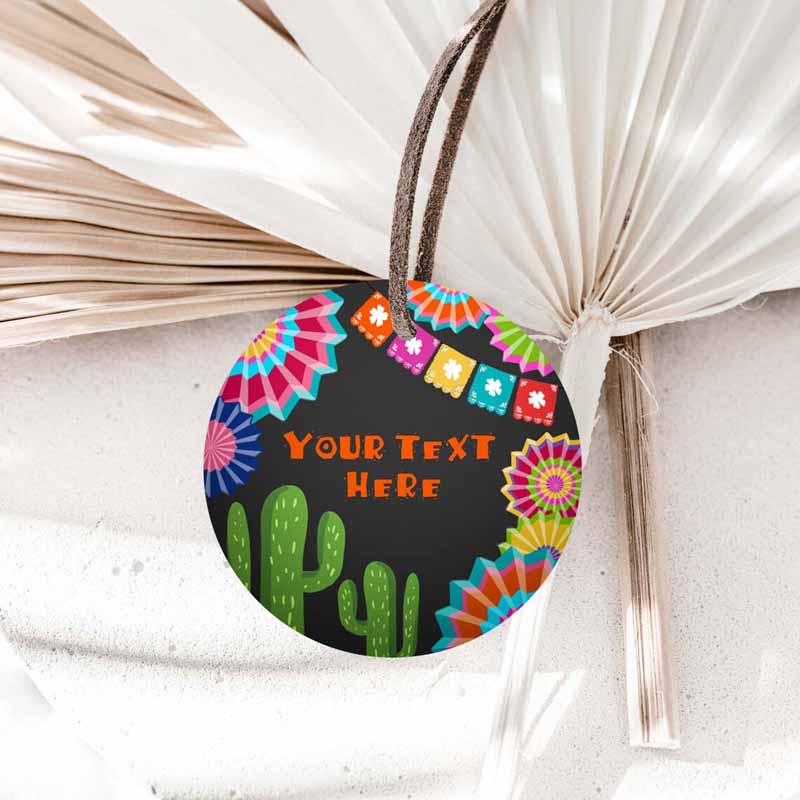 1 editable fiesta cactus thank you favor tags round squared baby shower birthday bridal shower stickers succulent mexican corjl template 0236 1