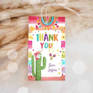 Fiesta Invitation, Fiesta Favor Tags, Fiesta Thank you tags Cactus Mexican Label tags Invitation