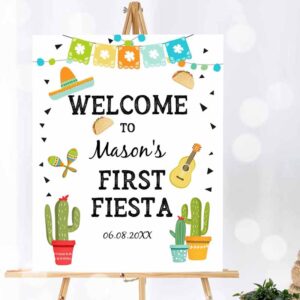 Fiesta Invitation, Fiesta Welcome Sign First Birthday, Birthday Fiesta Cactus Mexican Taco Bout Succulent Invitation