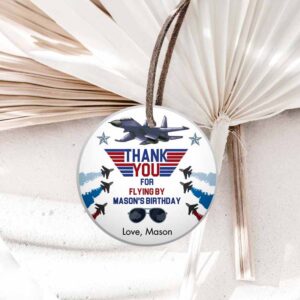 Fighter Pilot Favor Tags, Birthday, Thank You Tag Fighter Jet Pilot Invitation