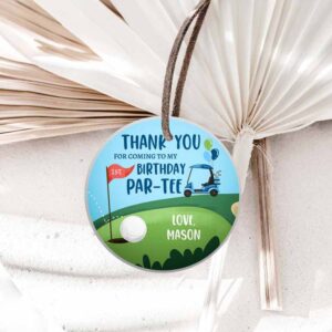 Golf Invitation, Golf Favor Tags, Golf Thank You Par-tee Stickers Golfing Birthday, Hole Invitation