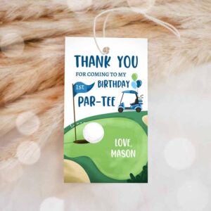 Golf Invitation, Golf Favor Tags, Golf Thank You Par-tee Tags Golfing Birthday, Hole Invitation