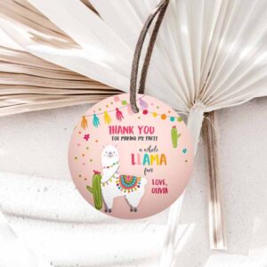 Fiesta Invitation, Llama Thank You Favor Tags, Baby Shower Llama Stickers Fiesta Cactus Invitation