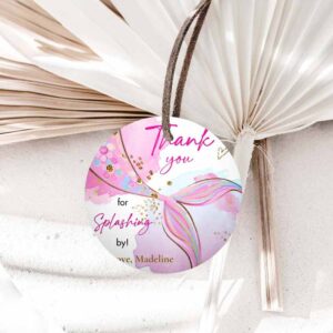 Under The Sea Invitation, Mermaid Birthday, Favor Tags, Under The Sea Thank you Stickers Mermaid Invitation