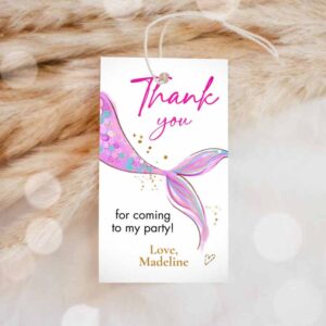Under The Sea Invitation, Mermaid Birthday, Favor Tags, Under The Sea Thank you tags Mermaid Invitation