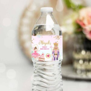 Winter Invitation, Nutcracker Water Bottle Labels, Nutcracker Birthday Party, Girl Winter Land of Invitation
