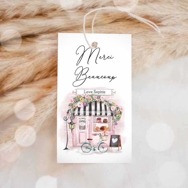 1 editable paris birthday favor tag merci beaucoup french patisserie parisian cafe french baby shower gift tag digital corjl template 0441 1