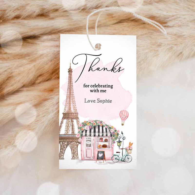 1 editable paris birthday party favor tag french patisserie parisian cafe french baby shower gift tag floral tea party digital corjl template 0441 1