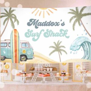Surfing Invitation, Surf Birthday, Backdrop Banner Surf's Up Birthday, Boy First Birthday, Surfing The Invitation