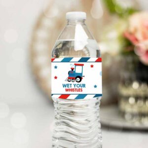Train Invitation, Train Water Bottle Labels, Chugga Chugga Two Two Train Birthday Invitation