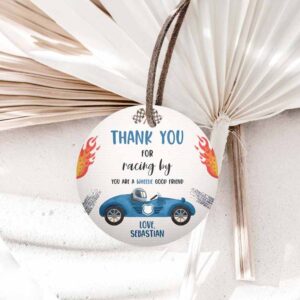 Racing Car Invitation, Two Fast Birthday Party, Favor Tag, Race Car Party, Favor Tag Invitation