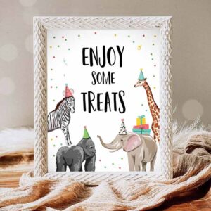 Sweet One Invitation, Enjoy Some Sweet Treats Birthday Party, Food Table Bar Snacks Invitation