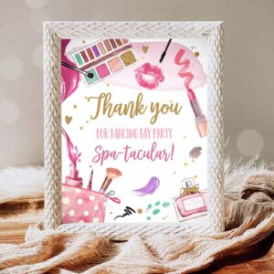 Spa Party Invitation, Spa Party Spa Birthday Makeup Party Girl Thank Invitation