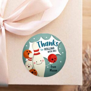 2 editable bowling favor tag bowling party boy bowling thank you tag label sticker rolling with me labels bowling birthday template corjl 0324 1
