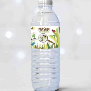 2 editable bug birthday water bottle labels bug labels bugging out boy birthday bug hunt outdoor download corjl template printable 0090 1