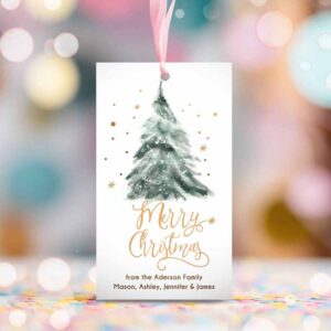 2 editable christmas favor tags holiday gift tags merry christmas holiday tags holiday labels tree gold download printable corjl 0363 0443 1