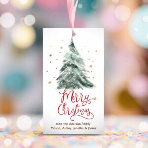 2 editable christmas favor tags holiday gift tags merry christmas holiday tags holiday labels tree gold download printable template corjl 0363 1