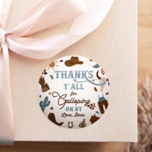 2 editable cowboy birthday circle square favor tags wild west cowboy 1st rodeo birthday party southwestern ranch decor instant download cw 1