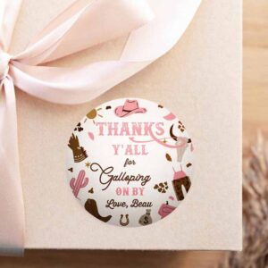 2 editable cowgirl birthday circle square favor tags wild west cowgirl 1st rodeo birthday party southwestern ranch decor instant download u8 1