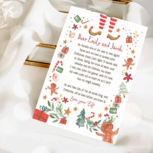 2 editable elf arrival letter return christmas elf im back elf welcome christmas elf letter from your elf printable template 0358 1