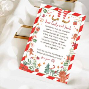 2 editable elf arrival letter return letter christmas party letter elf im back elf welcome christmas elf letter from your elf printable template 0358 1