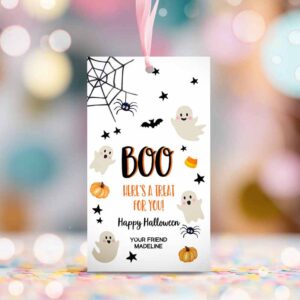 2 editable halloween favor tag boo gift tag costume party trick or treat favor tag birthday party download printable template corjl 0418 0261 1