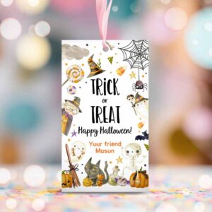 2 editable halloween favor tag boo gift tags costume party trick or treat favor tags ghost treat tag download printable corjl 0261 0475 1