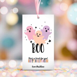 2 editable halloween favor tag boo gift tags costume party trick or treat favor tags halloween party download printable template corjl 0261 1