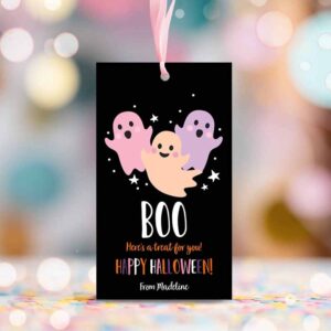 2 editable halloween favor tags boo gift tag costume party trick or treat favor tags halloween party download printable template corjl 0261 1