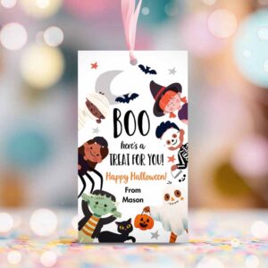 2 editable halloween favor tags boo gift tags costume party trick or treat favor tag birthday party printable template corjl 0261 0473 0009 1
