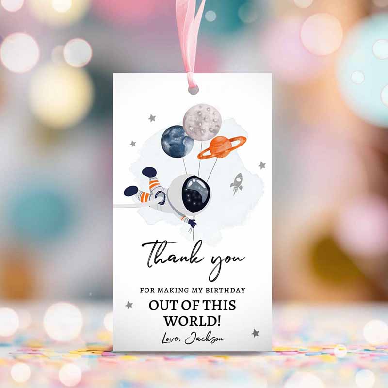 2 editable outer space favor tags astronaut birthday thank you label galaxy gift tags trip out of world planets template corjl printable 0366 1