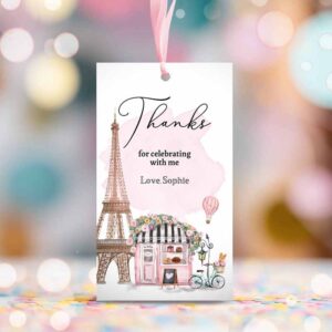 2 editable paris birthday party favor tag french patisserie parisian cafe french baby shower gift tag floral tea party digital corjl template 0441 1