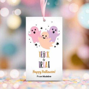 2 editable trick or treat tags halloween favor tags boo gift tags costume party favor tags halloween party download printable kids corjl 0261 1