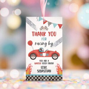 2 editable two fast birthday favor tag red race car party favor tag race car birthday gift tag two fast 2 birthday party instant download vr 1