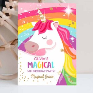 2 editable unicorn capri sun labels juice pouch labels magical unicorn birthday party girl pink rainbow download corjl template printable 0323 1