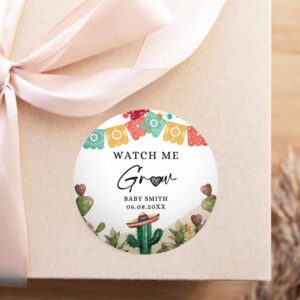 2 editable watch me grow tags fiesta cactus favor tags baby shower bridal succulent taco bout love watercolor corjl template printable 0404 1