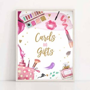 2 spa party sign spa birthday sign makeup party sign girl cards and gifts sign glitz and glam party decor pajama party download printable 0420 1