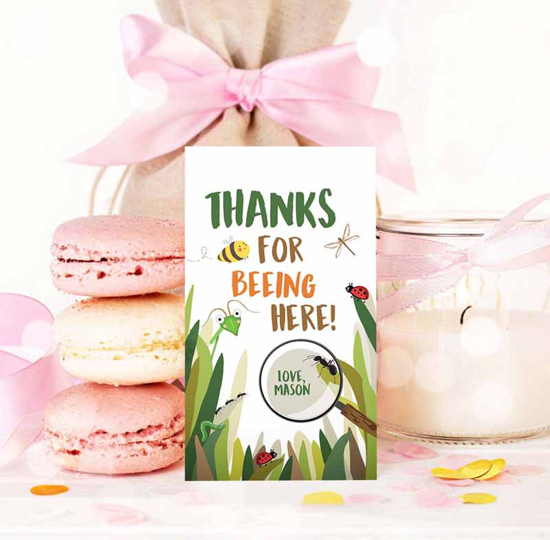 3 editable bug favor tags bug birthday bugs thank you tags label bug party insect gift tags bugging out beeing template printable corjl 0090 1