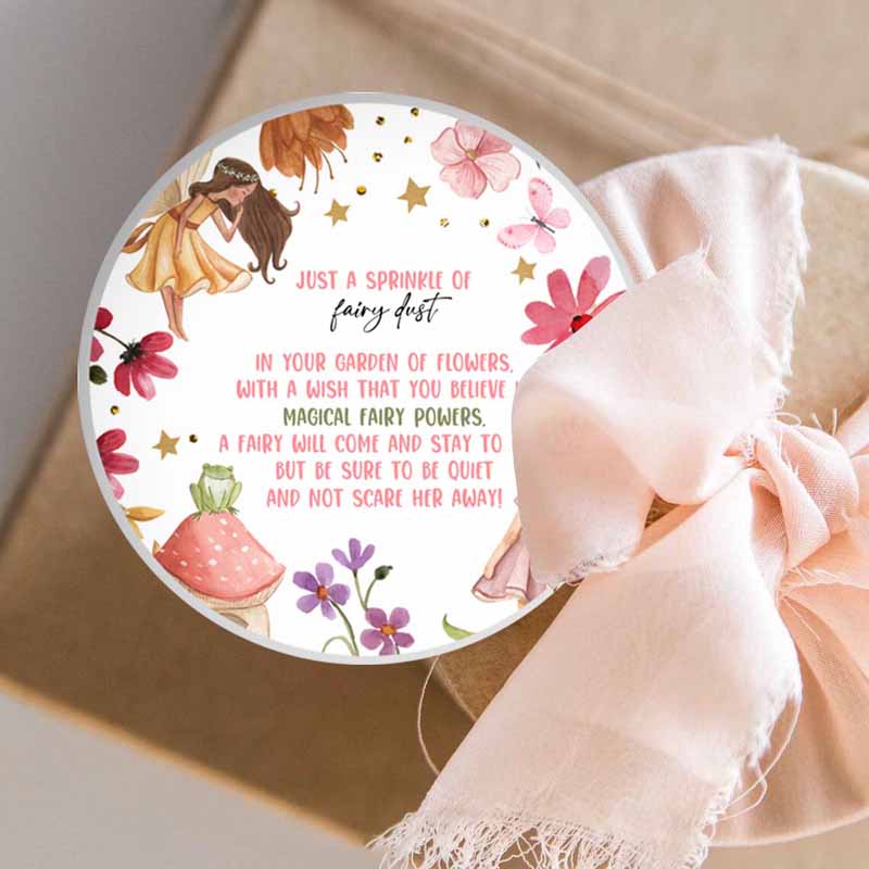 3 editable fairy dust favor tag enchanted forest birthday magical pixie dust poem cards fairy garden download template printable corjl 0406 1