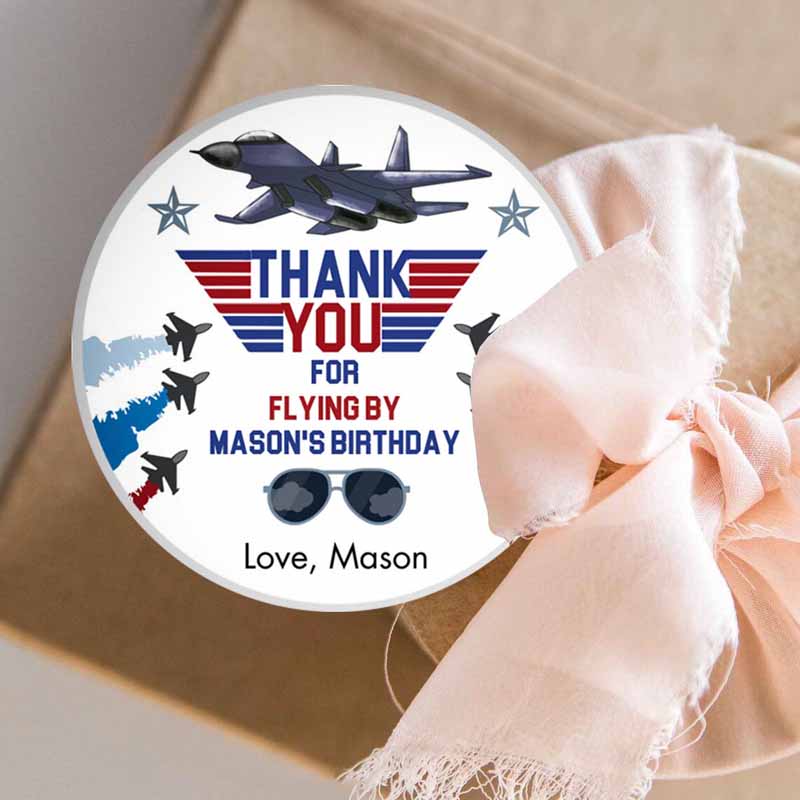 3 editable fighter pilot favor tags birthday thank you tag fighter jet pilot 1st one boy military jet airplane sticker boy corjl template 0469 1