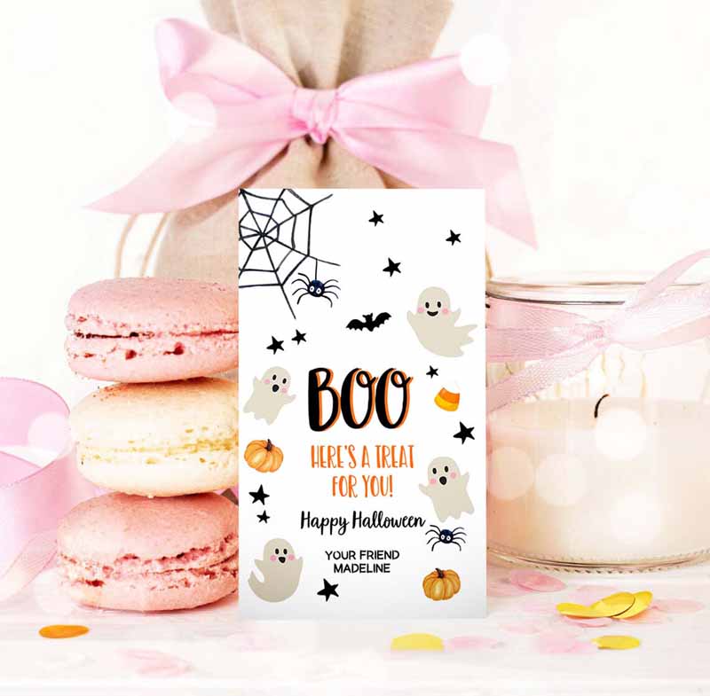 3 editable halloween favor tag boo gift tag costume party trick or treat favor tag birthday party download printable template corjl 0418 0261 1